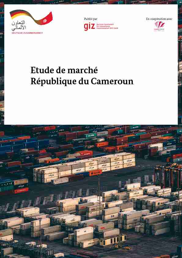 Etude de marché République du Cameroun
