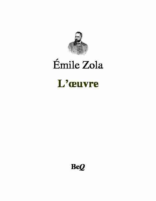 Émile Zola Lœuvre