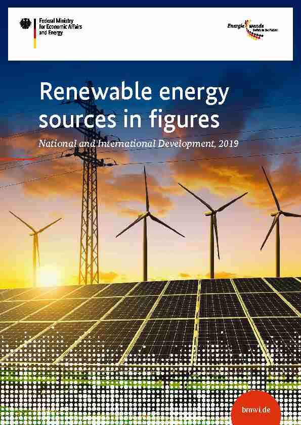 Renewable energy sources in figures