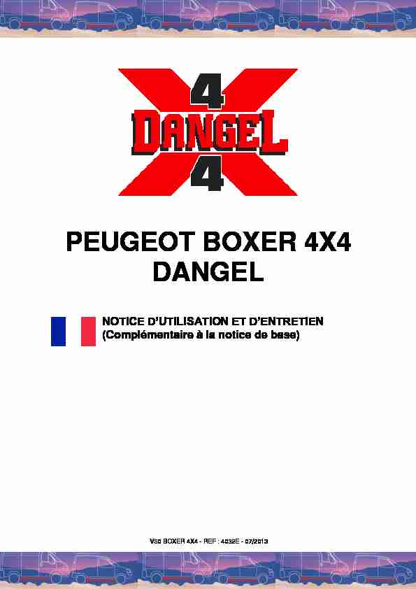 PEUGEOT BOXER 4X4 DANGEL