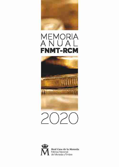 memoria anual - fnmt-rcm