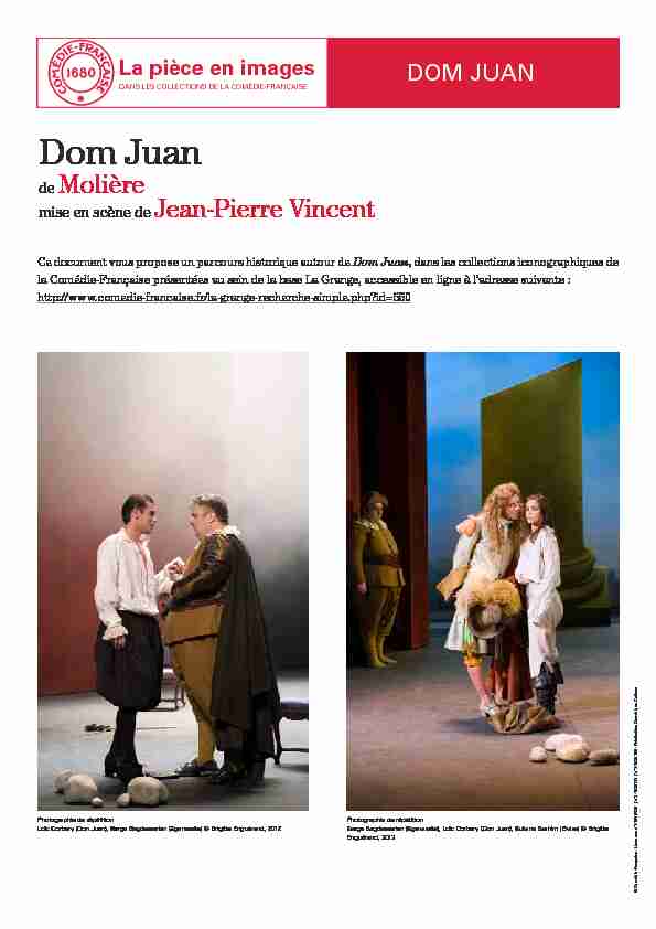 La pièce en images - Dom Juan - Comédie-Française