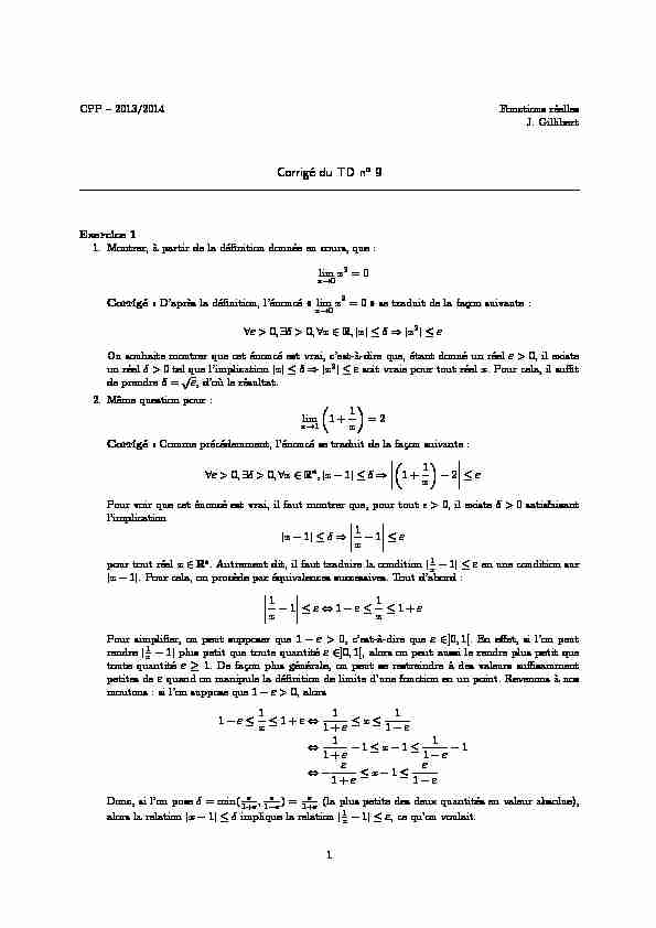 [PDF] Corrigé du TD no 9 - Institut de Mathématiques de Toulouse