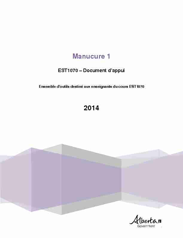 EST1070 : Manucure 1 – Document dappui