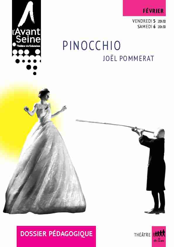 [PDF] pinocchio - Theatre-contemporainnet
