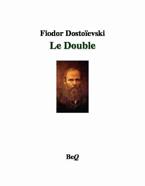 Fiodor Dostoïevski - Le Double