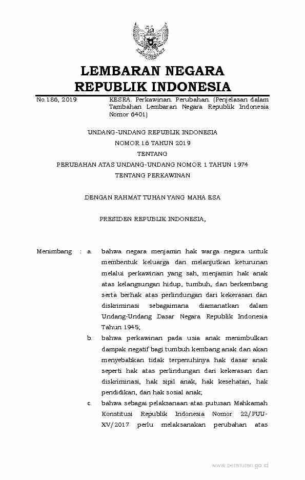 [PDF] LEMBARAN NEGARA REPUBLIK INDONESIA - JDIHN