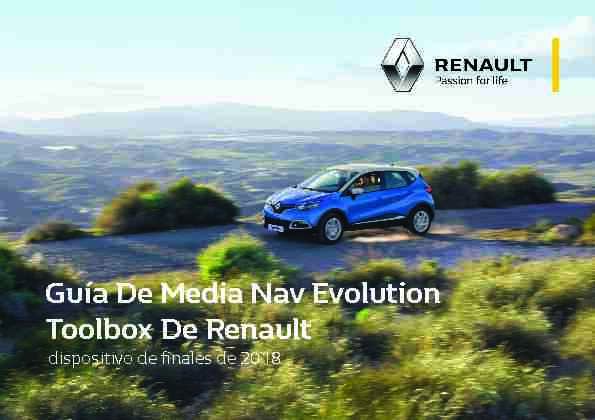 Guía De Media Nav Evolution Toolbox De Renault
