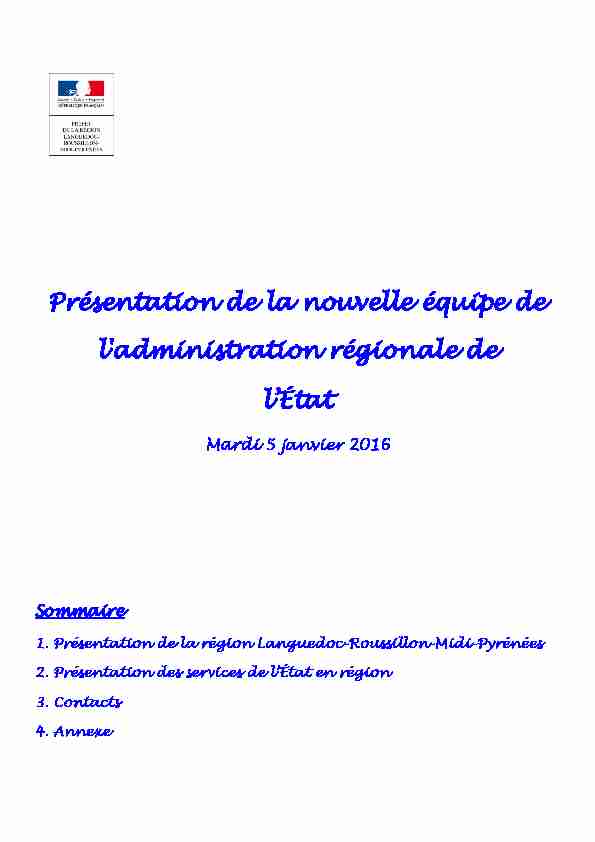 [PDF] Région Languedoc-Roussillon-Midi-Pyrénées - Prefectures-regions