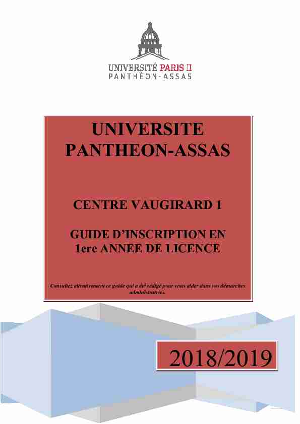UNIVERSITE PANTHEON-ASSAS