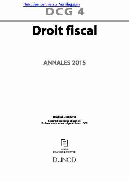 [PDF] Droit fiscal - Numilog