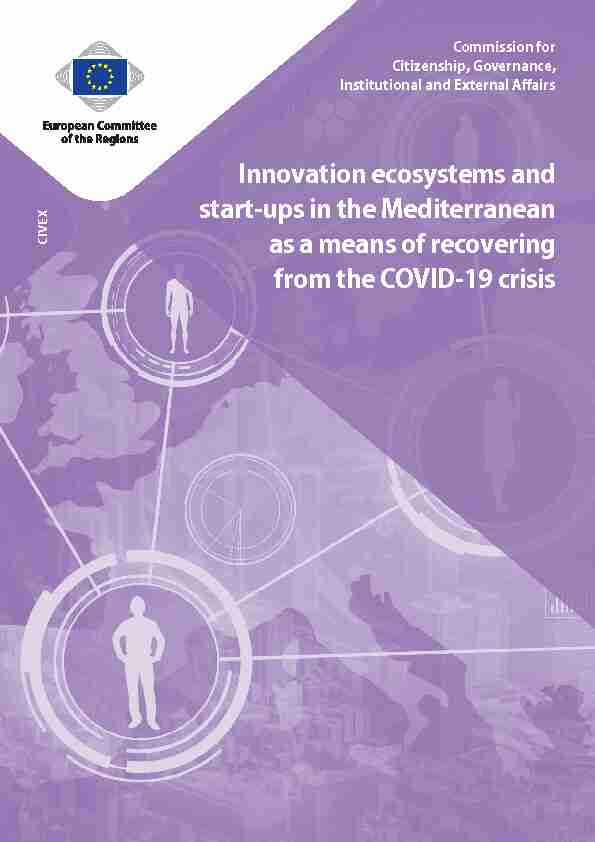 Innovation ecosystems and start-ups in the Mediterranean as a