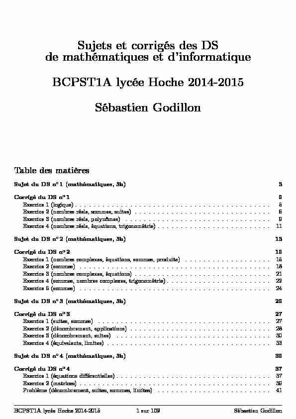 [PDF] Sujets et corrigés des DS de mathématiques et dinformatique