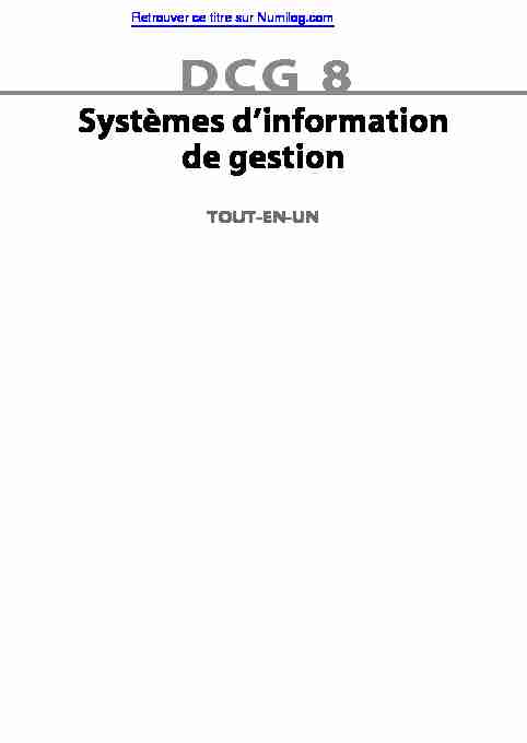 [PDF] Systèmes dinformation de gestion - Numilog