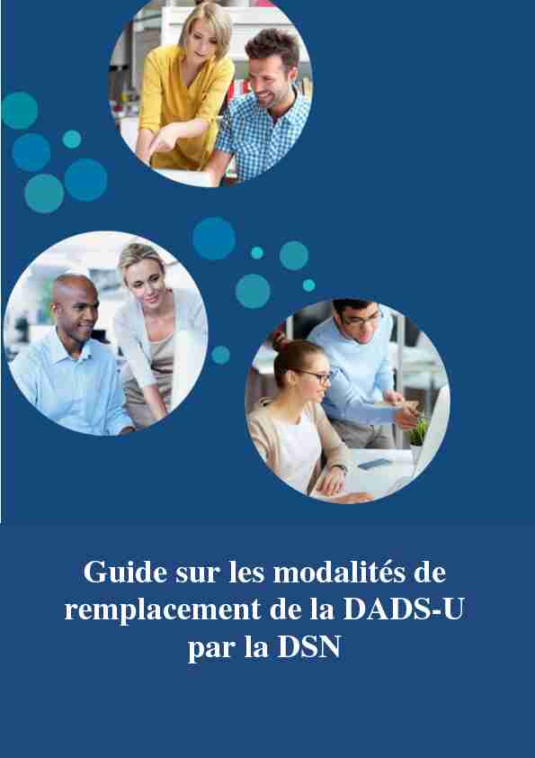 Guide au remplacement de la DADS-U par la DSN