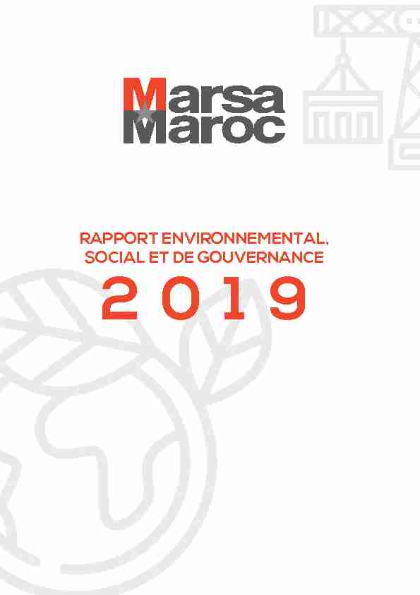 rapport environnemental social et de gouvernance - 2019