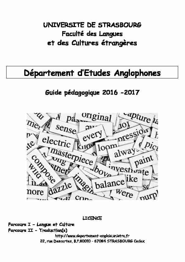 Guide pédagogique licence 2016-17