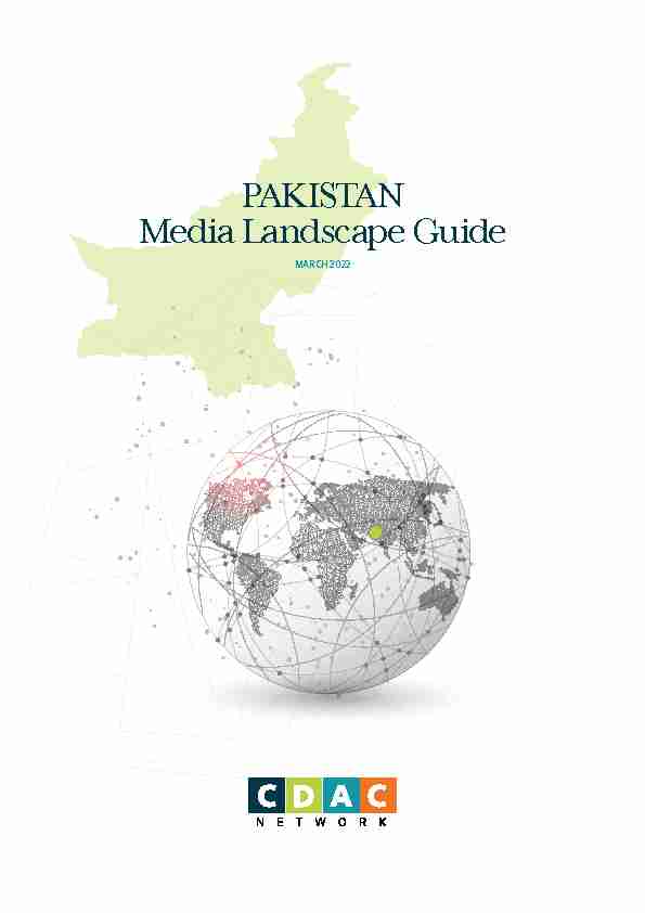 PAKISTAN Media Landscape Guide