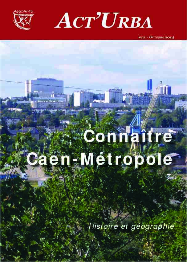 Connaître Caen-Métropole