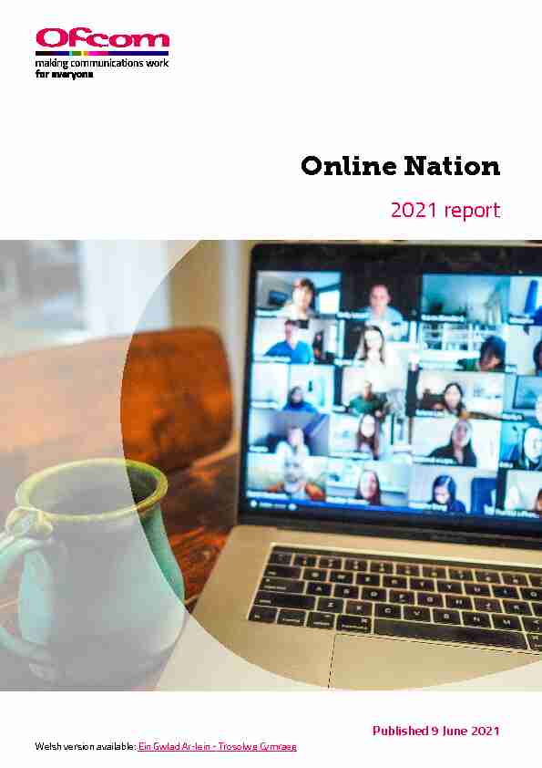 Online Nation. 2021 Report. Ofcom