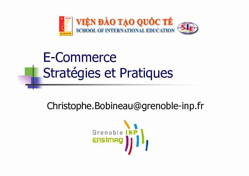E-Commerce: Stratégies et Pratiques