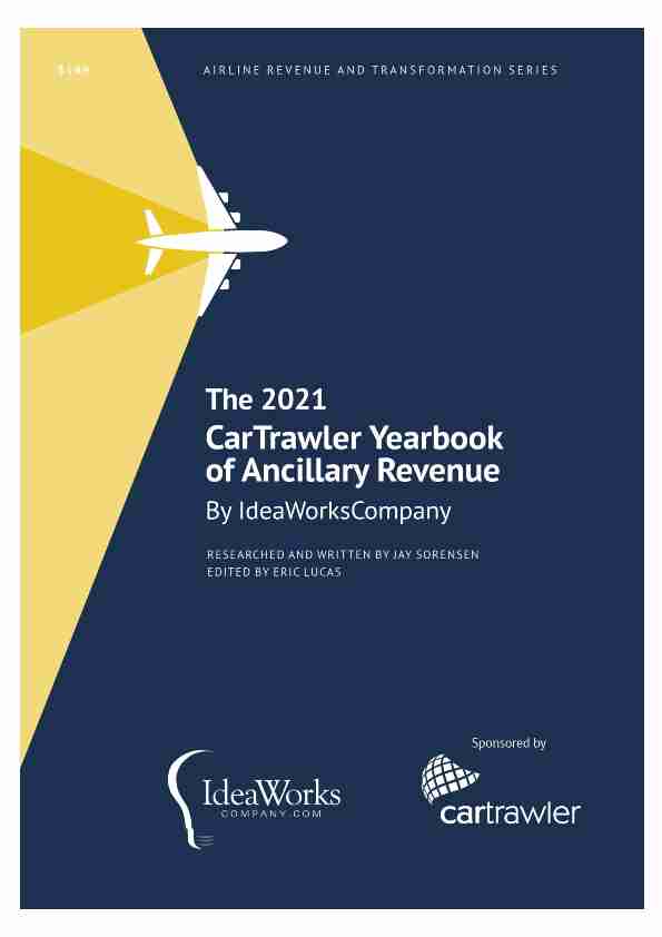 2021 CarTrawler Yearbook of Ancillary Revenue