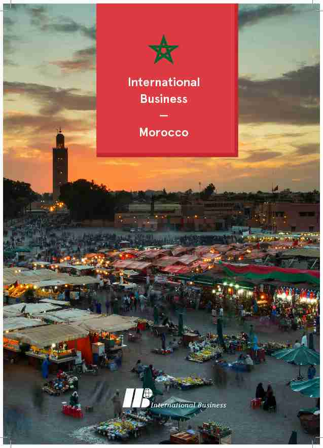 International Business — Morocco