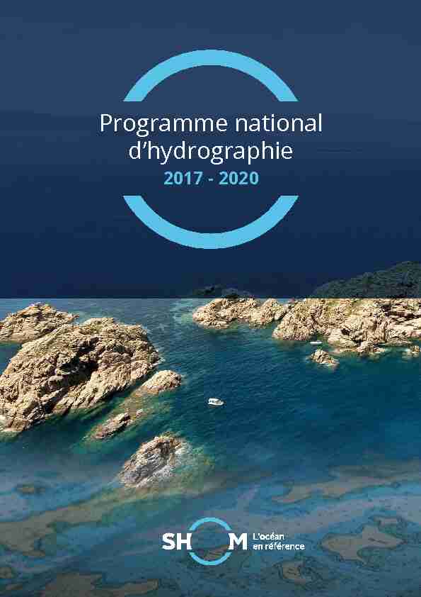 [PDF] Programme national dhydrographie - Shom