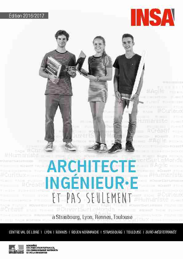[PDF] ARCHITECTE INGÉNIEUR•E - INSA Strasbourg