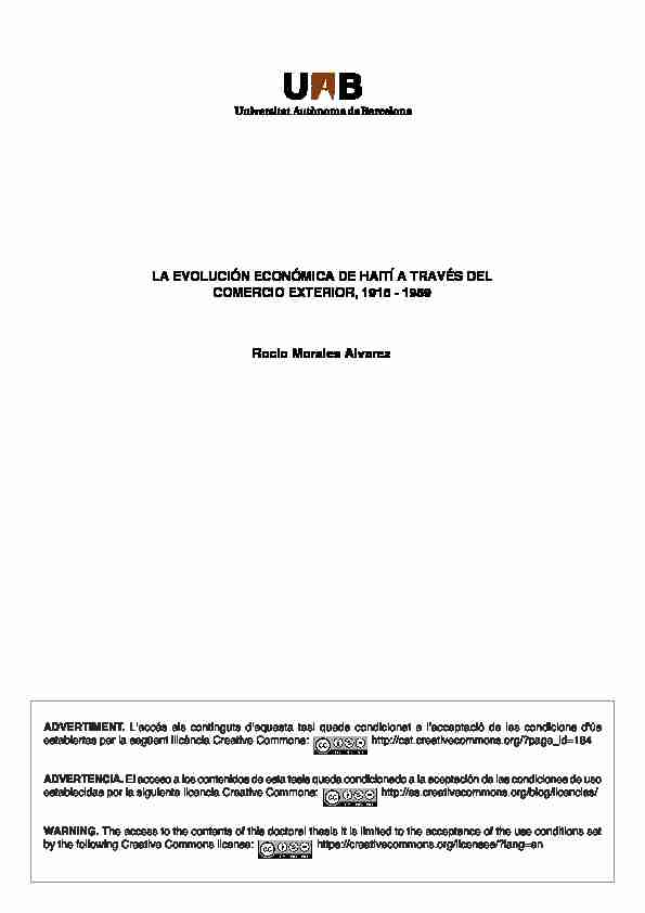 [PDF] LA EVOLUCIÓN ECONÓMICA DE HAITÍ A TRAVÉS DEL  - CORE