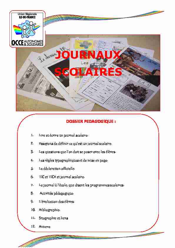 Journal scolaire