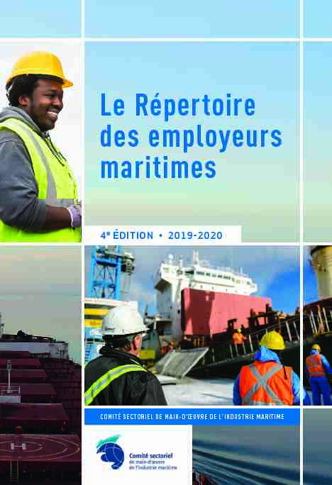 Le Répertoire des employeurs maritimes