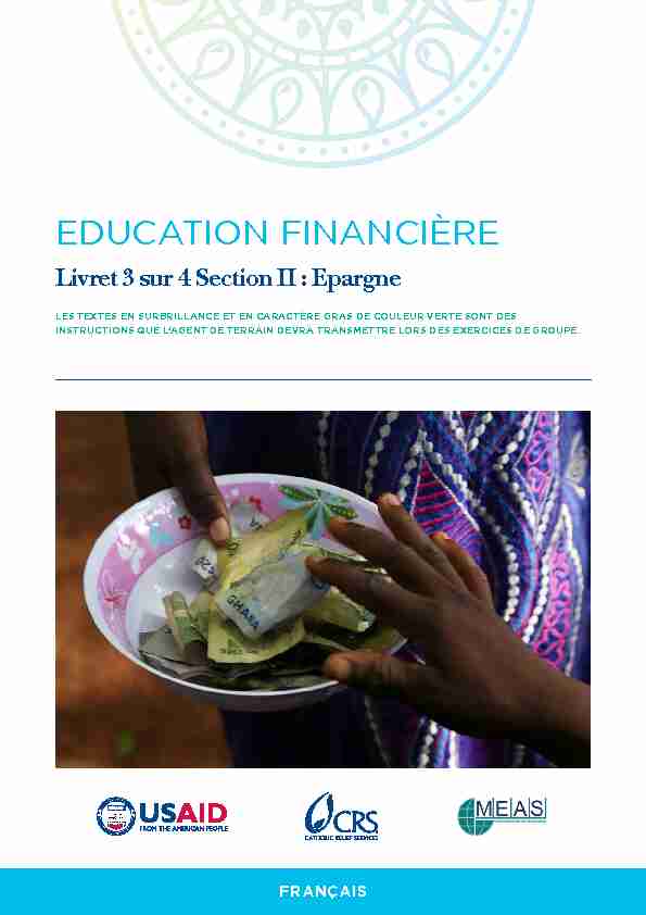 Education financièrE - Epargne
