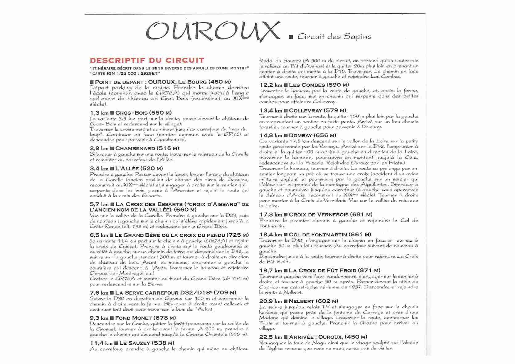 [PDF] Circuit dOuroux (PDF) - Destination Beaujolais