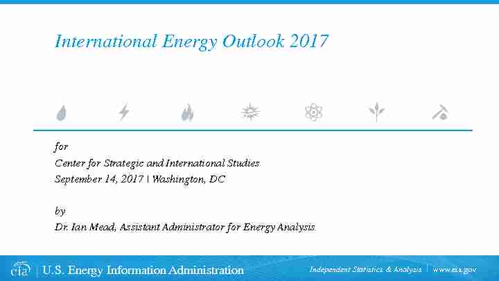 [PDF] International Energy Outlook 2017 - EIA