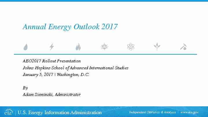 Annual Energy Outlook 2017