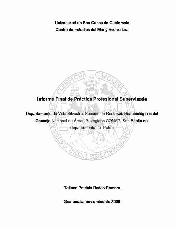 [PDF] Informe Final de Práctica Profesional Supervisada - Biblioteca USAC
