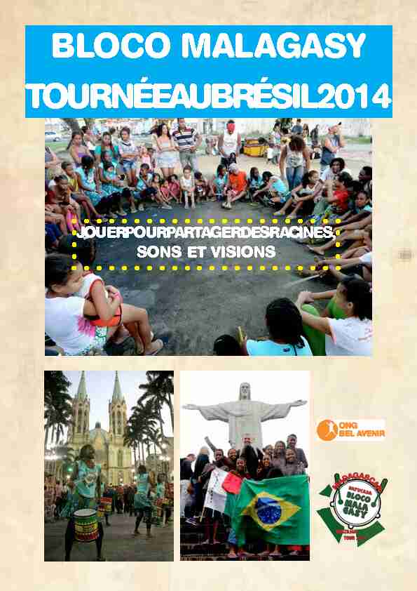 BLOCO MALAGASY TOURNÉE AU BRÉSIL 2014