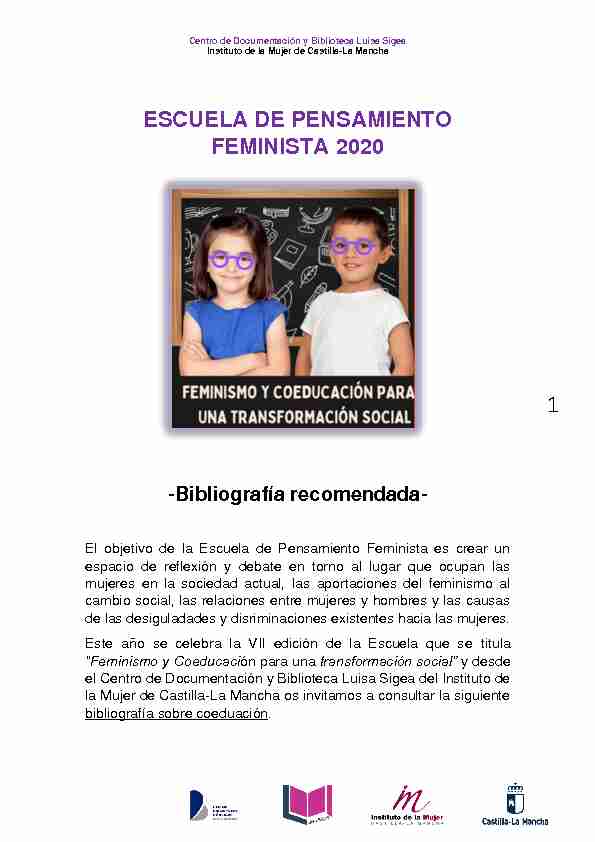 ESCUELA DE PENSAMIENTO FEMINISTA 2020 - Castilla-La Mancha