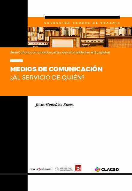 [PDF] MEDIOS DE COMUNICACIÓN - Biblioteca Virtual CLACSO