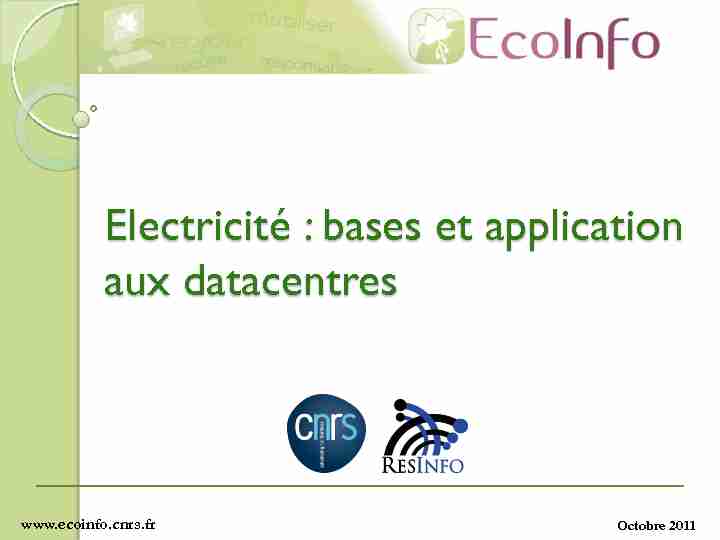 [PDF] Le courant électrique - EcoInfo - CNRS