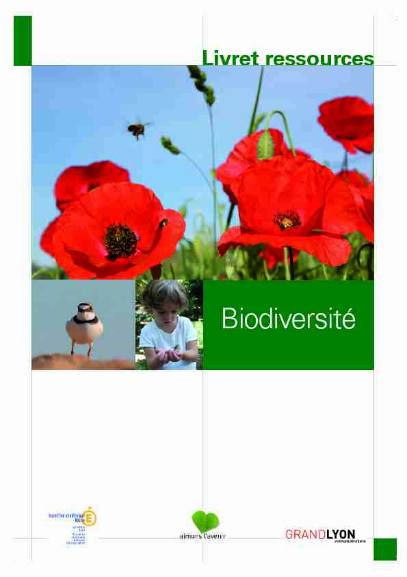 Livret ressource Biodiversité