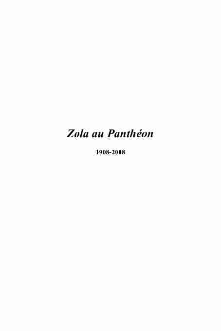 Zola au Panthéon