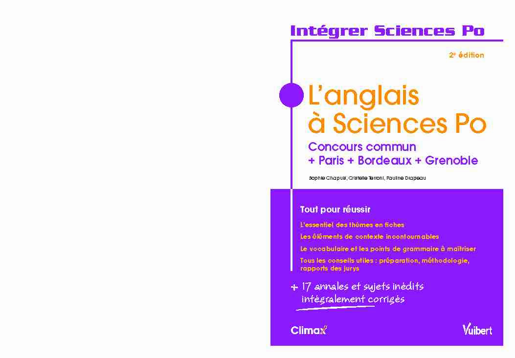 [PDF] Anglais concours Sciences Po