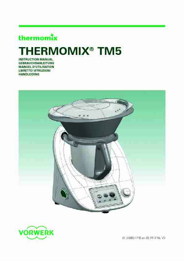 [PDF] THERMOMIX® TM5 - Thermomix Benelux