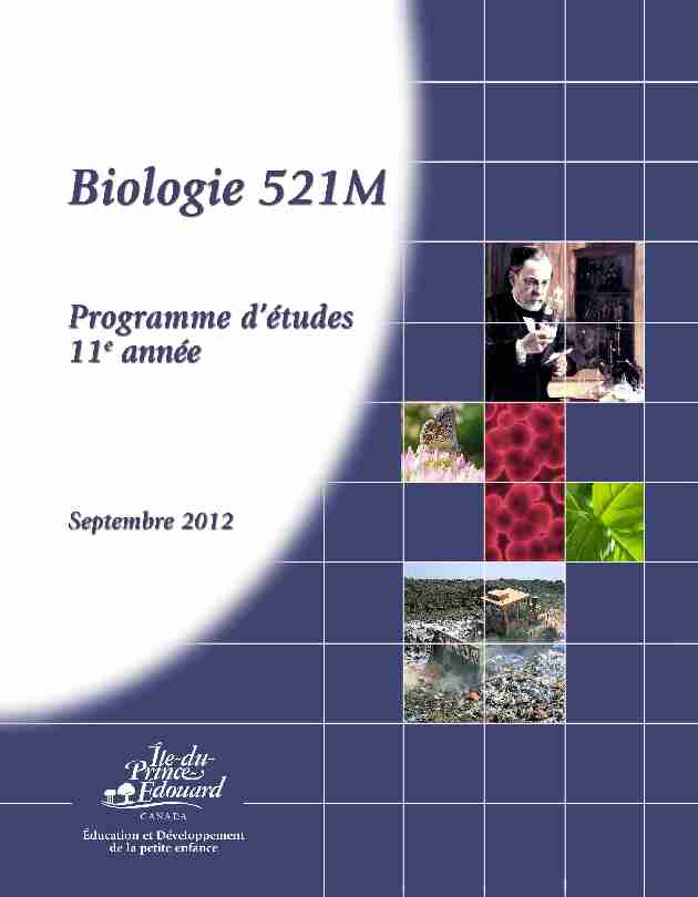 [PDF] Biologie 11