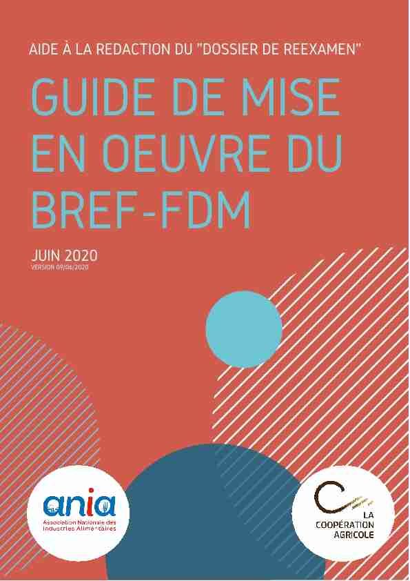[PDF] Téléchargez le Guide de mise en oeuvre du BREF - FDM