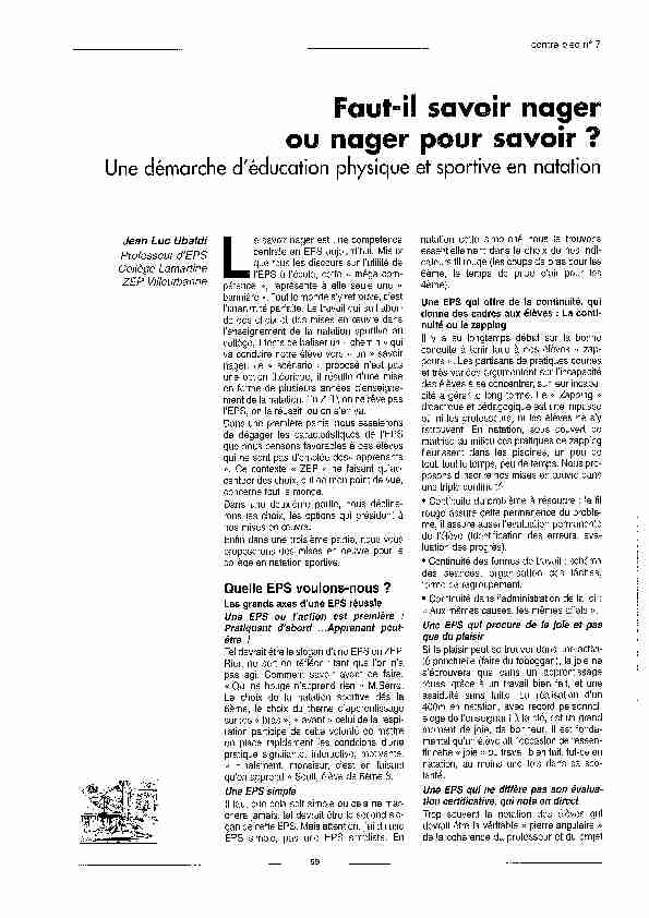 [PDF] cp7_-_ubaldi_-_faut  - EPS & Société