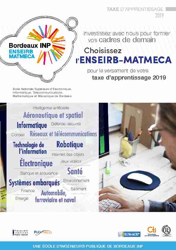 [PDF] lENSEIRB-MATMECA - Bordeaux INP