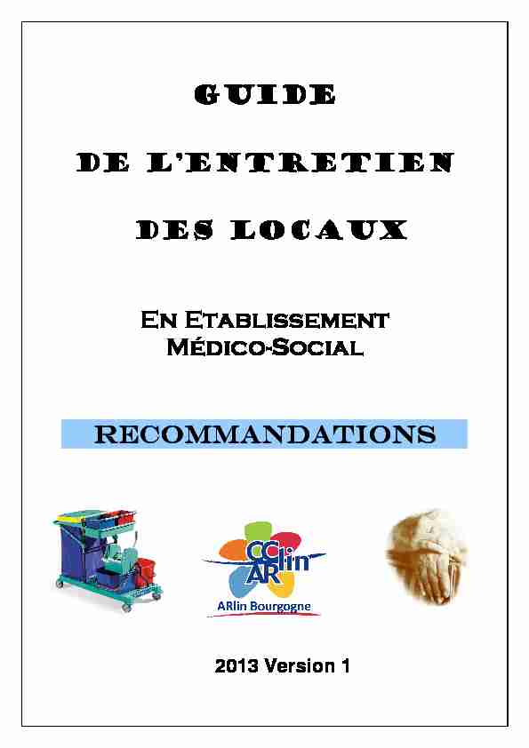 [PDF] Guide entretien locaux EMS Version définitive - CPias